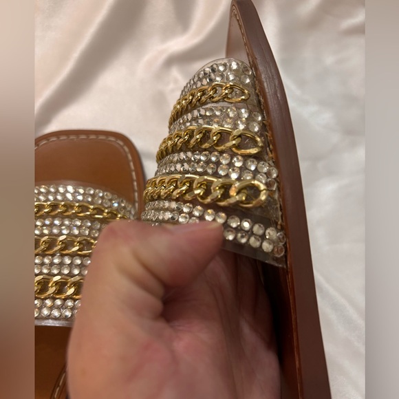 Jennifer Lopez Gold and Silver Sandals - Picture 2 of 6
